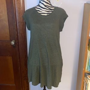 Lulus green cap sleeve shift dress size small